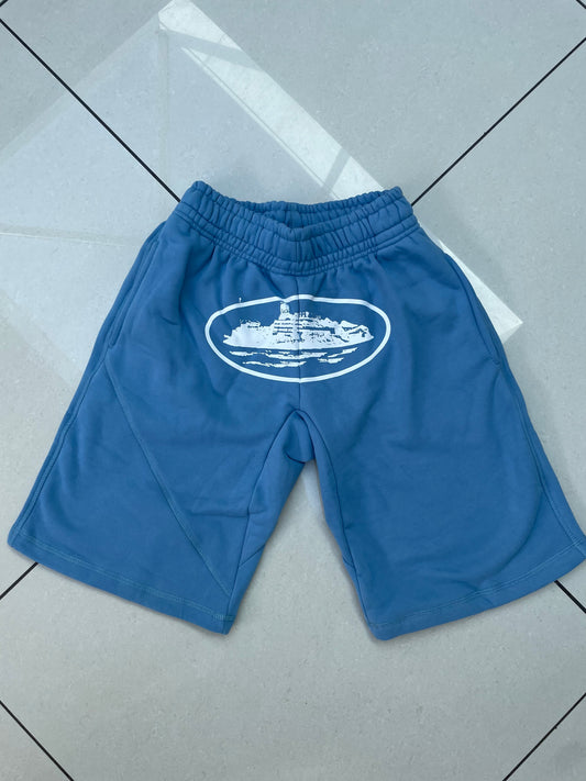 Cortiez Alcatraz Shorts - Baby Blue & White