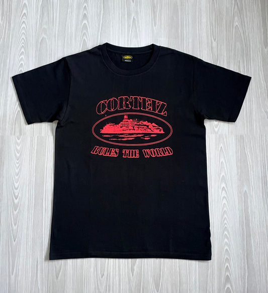 Cortiez Alcatraz T-shirt - Black & Red