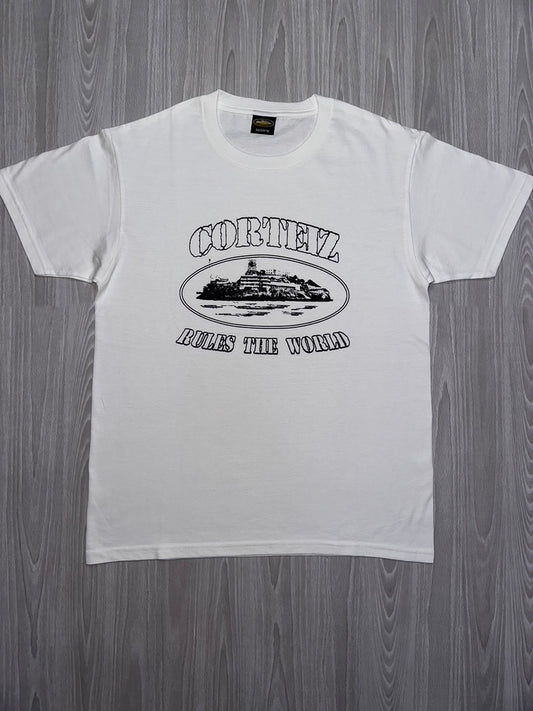 Cortiez Alcatraz T-shirt - White & Black