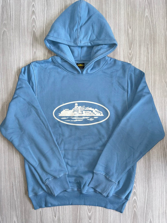 Cortiez Alcatraz Hoodie - Baby Blue & White