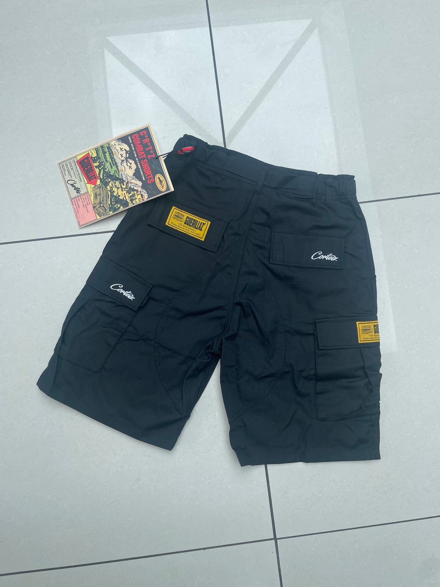 Cortiez Alcatraz Cargo Shorts - Black & White