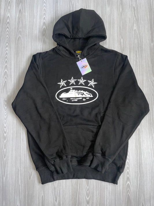 Cortiez Alcatraz 4 star Hoodie - Black & White