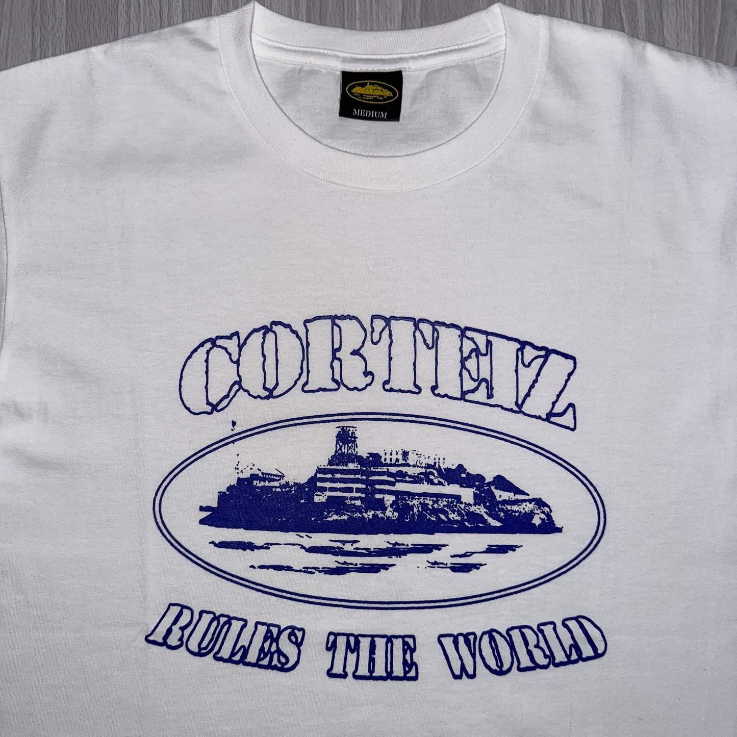 Cortiez Alcatraz T-shirt - White & Blue