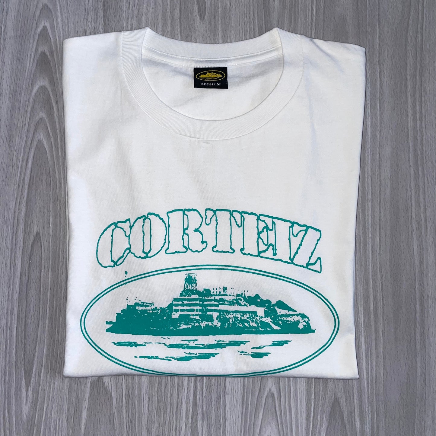 Cortiez Alcatraz T-shirt - White & Green