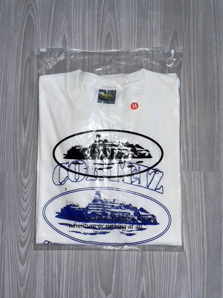 Cortiez Alcatraz T-shirt - White & Blue