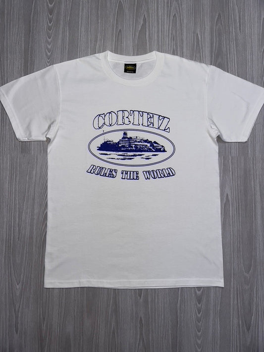 Cortiez Alcatraz T-shirt - White & Blue