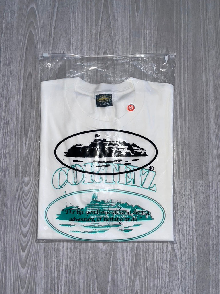 Cortiez Alcatraz T-shirt - White & Green