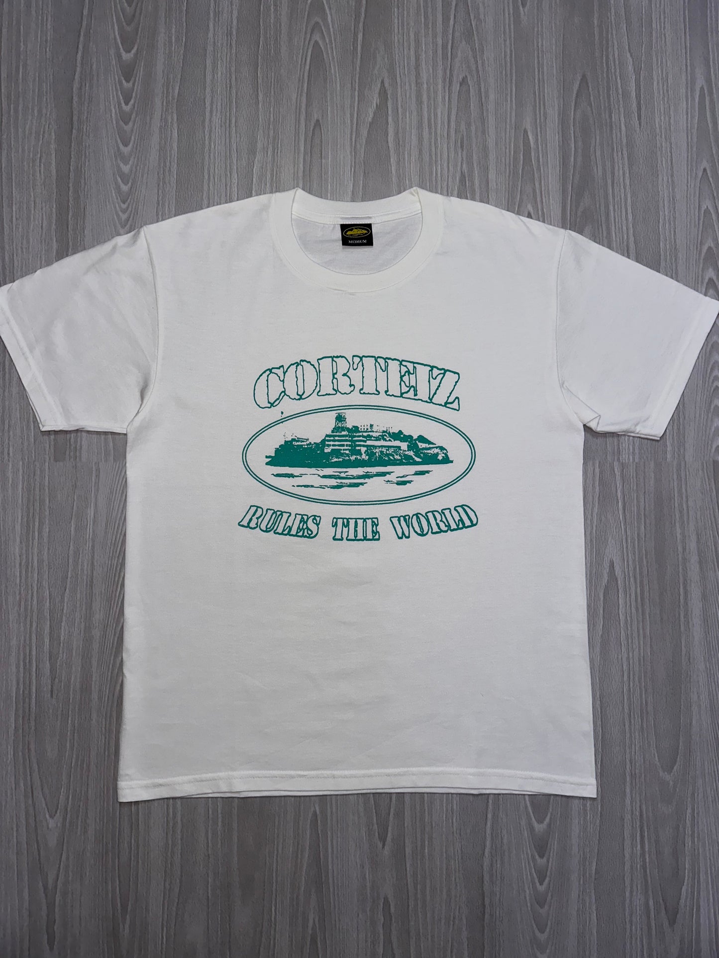 Cortiez Alcatraz T-shirt - White & Green