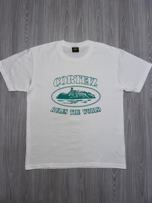 Cortiez Alcatraz T-shirt - White & Green